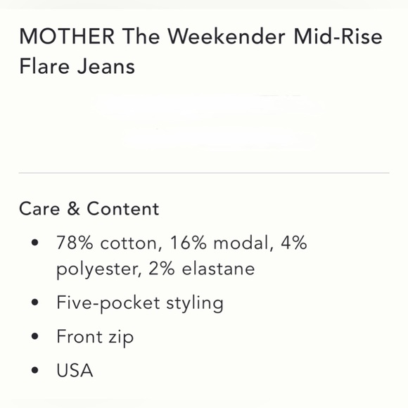 MOTHER The weekender mid rise flare jeans - Picture 8 of 8